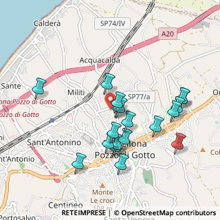Mappa Via Modaffari n, 98051 Barcellona pozzo di Gotto ME, Italia (1.02947)