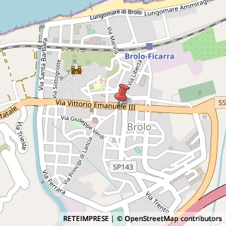 Mappa Via Vittorio Emanuele, 108, 98061 Brolo, Messina (Sicilia)