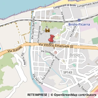 Mappa Via Vittorio Emanuele, 31, 98061 Brolo, Messina (Sicilia)