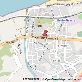 Mappa Via Vittorio Emanuele, 55, 98061 Brolo, Messina (Sicilia)