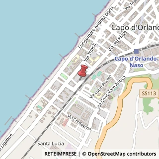Mappa Via del Piave, 134/C, 98071 Capo d'Orlando, Messina (Sicilia)