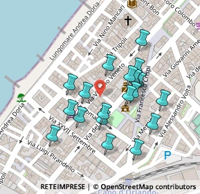 Mappa Via Roma, 98071 Capo d'Orlando ME, Italia (0.1125)