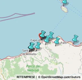 Mappa Vicolo del Silenzio, 98071 Capo d'Orlando ME, Italia (11.6775)