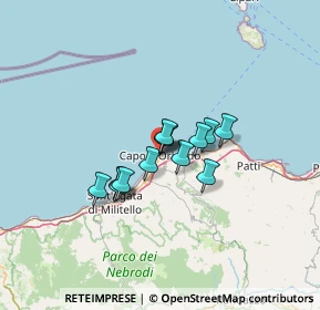 Mappa Vicolo del Silenzio, 98071 Capo d'Orlando ME, Italia (8.92462)