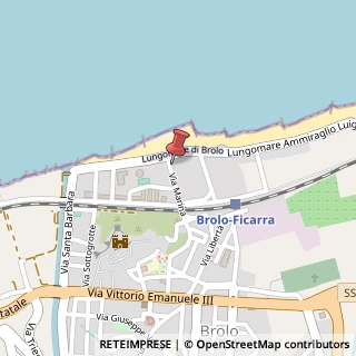 Mappa Via Marina, 68, 98061 Brolo, Messina (Sicilia)