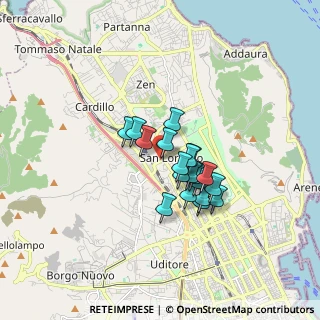 Mappa Via Giuseppe Prezzolini, 90100 Palermo PA, Italia (1.30368)