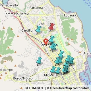 Mappa Via Giuseppe Prezzolini, 90100 Palermo PA, Italia (2.5965)