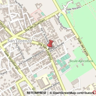 Mappa Via San Lorenzo, 75/b, 90141 Palermo, Palermo (Sicilia)