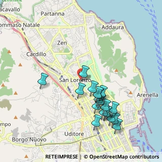 Mappa Via San Lorenzo, 90141 Palermo PA, Italia (2.21158)