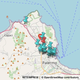 Mappa Via E. Calandra, 90146 Palermo PA, Italia (3.48412)