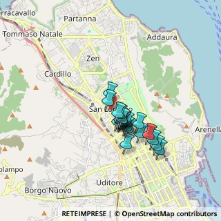 Mappa Via E. Calandra, 90146 Palermo PA, Italia (1.357)