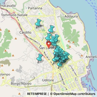 Mappa Via E. Calandra, 90146 Palermo PA, Italia (1.474)