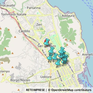 Mappa Via E. Calandra, 90146 Palermo PA, Italia (1.86)