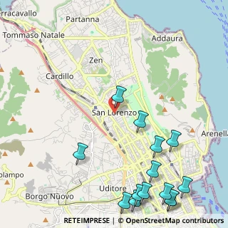 Mappa Via E. Calandra, 90146 Palermo PA, Italia (3.41)