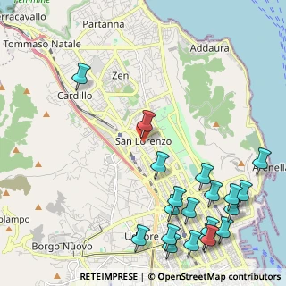 Mappa Via E. Calandra, 90146 Palermo PA, Italia (3.3155)