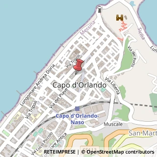 Mappa Via del Piave, 52, 98071 Capo d'Orlando, Messina (Sicilia)