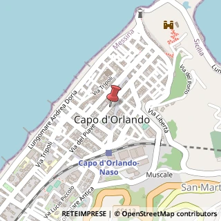 Mappa Via del Piave, 81, 98071 Capo d'Orlando, Messina (Sicilia)