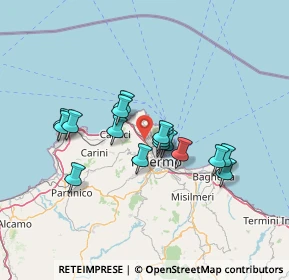 Mappa Via Enzo Biagi, 90146 Palermo PA, Italia (12.85438)