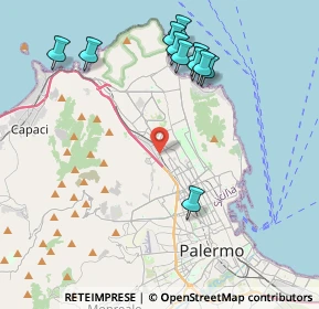 Mappa Via Enzo Biagi, 90146 Palermo PA, Italia (5.01364)