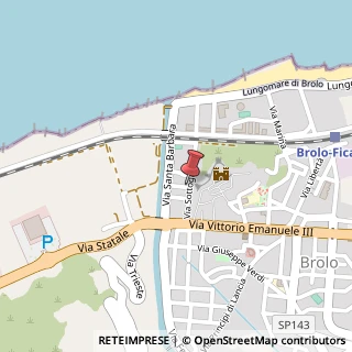 Mappa Via Sottogrotte,  40, 98061 Brolo, Messina (Sicilia)