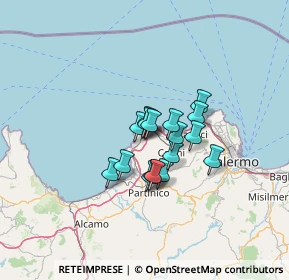 Mappa Via Messina, 90045 Cinisi PA, Italia (9.17118)