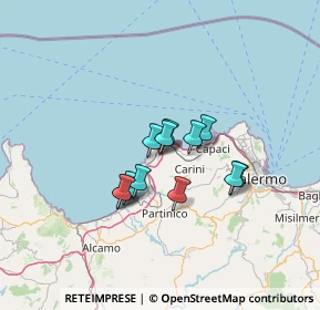 Mappa Via Messina, 90045 Cinisi PA, Italia (10.12417)
