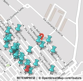 Mappa Via Messina, 90045 Cinisi PA, Italia (0.175)