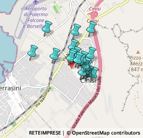 Mappa Via Imbriani, 90045 Cinisi PA, Italia (0.5335)
