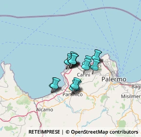 Mappa Via Venuti, 90045 Cinisi PA, Italia (8.131)