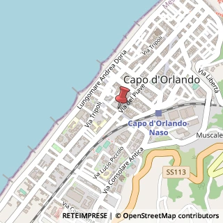 Mappa Via Piave,  114, 98071 Capo d'Orlando, Messina (Sicilia)