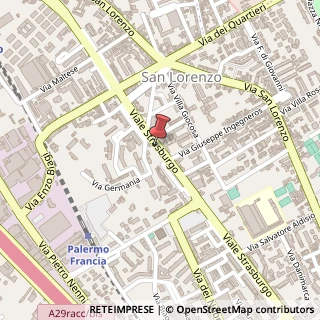 Mappa Viale Strasburgo, 440, 90146 Palermo, Palermo (Sicilia)