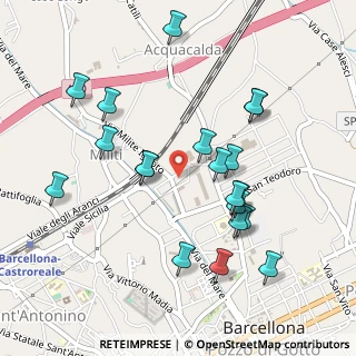 Mappa Via degli Artigiani, 98051 Barcellona pozzo di Gotto ME, Italia (0.5545)