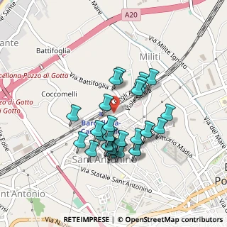 Mappa Via Stazione Nuova, 98051 Barcellona Pozzo di Gotto ME, Italia (0.42345)