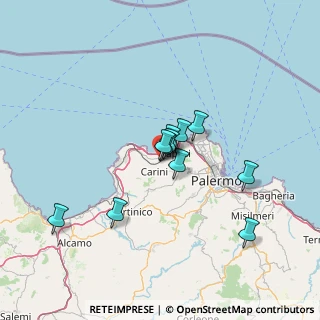 Mappa Carini, 90044 Carini PA, Italia (11.36636)