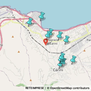 Mappa Via Ponticelli, 90044 Carini PA, Italia (2.19909)