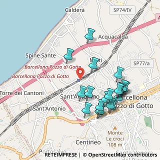Mappa Barcellona - Castroreale, 98051 Barcellona Pozzo di Gotto ME, Italia (1.1035)