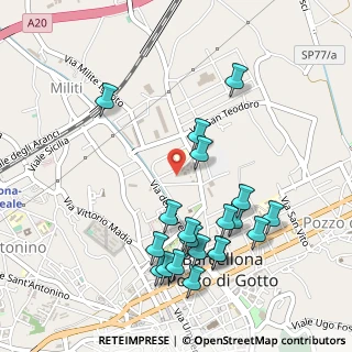 Mappa Via Antonio Calderone, 98051 Barcellona Pozzo di Gotto ME, Italia (0.5995)