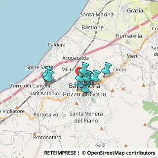 Mappa Via Antonio Calderone, 98051 Barcellona Pozzo di Gotto ME, Italia (1.10727)
