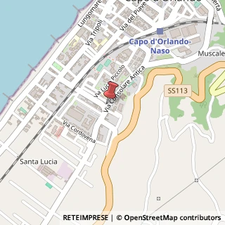 Mappa Via Consolare Antica, 100, 98071 Capo d'Orlando, Messina (Sicilia)