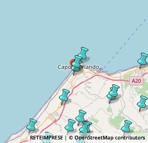 Mappa Via Vacirca, 98071 Capo D'orlando ME, Italia (6.33313)