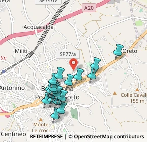 Mappa Via Luigi Einaudi, 98051 Barcellona Pozzo di Gotto ME, Italia (1.0335)