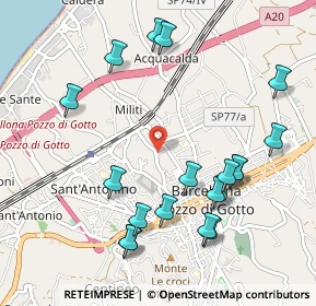 Mappa Via Caduti sul Lavoro, 98051 Barcellona pozzo di Gotto ME, Italia (1.25895)