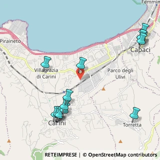 Mappa Via De Spuches, 90044 Carini PA, Italia (2.98714)
