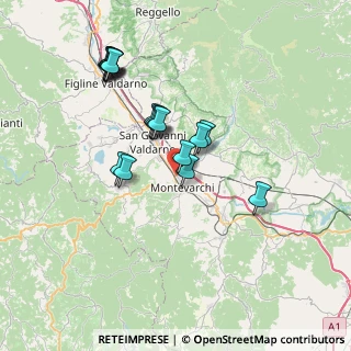 Mappa Viale Cadorna, 52025 Montevarchi AR, Italia (6.84647)