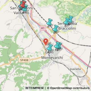 Mappa Viale Cadorna, 52025 Montevarchi AR, Italia (2.71167)