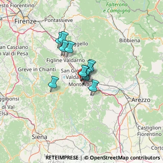 Mappa Viale Cadorna, 52025 Montevarchi AR, Italia (7.77417)
