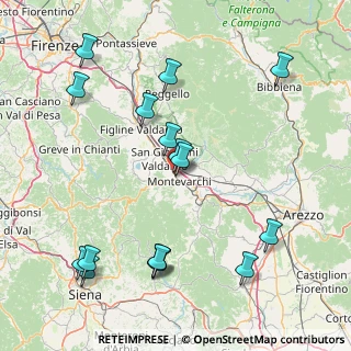 Mappa Viale Cadorna, 52025 Montevarchi AR, Italia (19.74188)