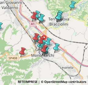 Mappa Via dell'Aceto, 52025 Montevarchi AR, Italia (1.723)