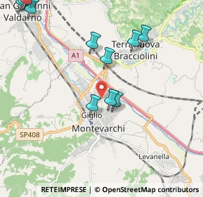 Mappa Via dell'Aceto, 52025 Montevarchi AR, Italia (2.71917)