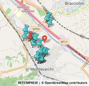 Mappa Via dell'Aceto, 52025 Montevarchi AR, Italia (0.7785)